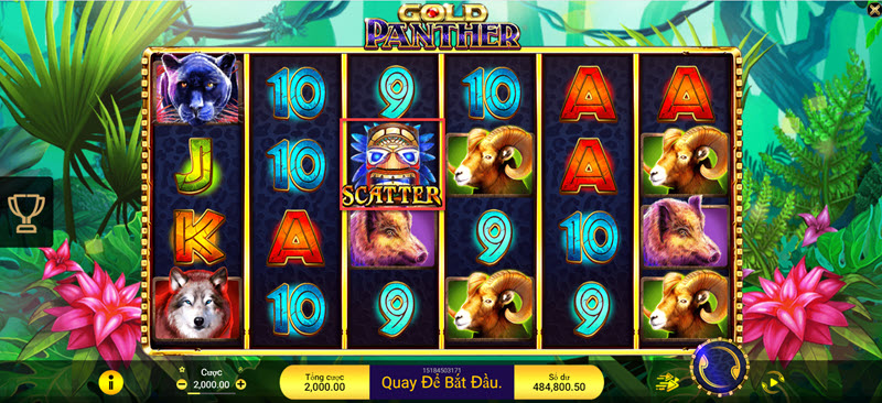 Biểu tượng Scatter Slotgame báo vàng