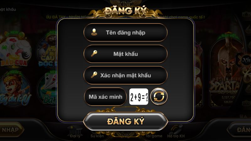 đăng ký Kingfun nhanh