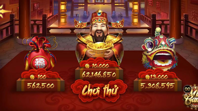 Slotgame Thần tài gõ cửa, tài lộc vào nhà