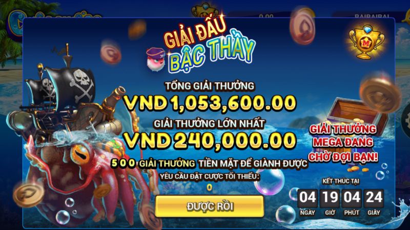 Game săn cá Fishing War có nhiều phần thưởng đặc biệt 